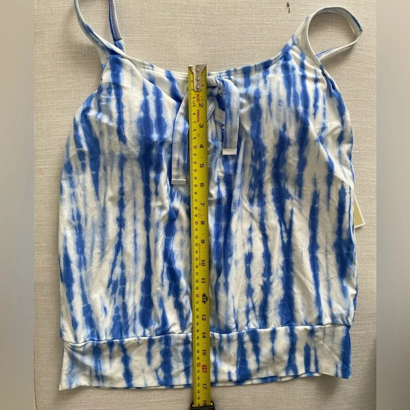 NWT MICHAEL Kors Striped Blue and White Tankini Swimsuit Size S - Picture 8 of 15
